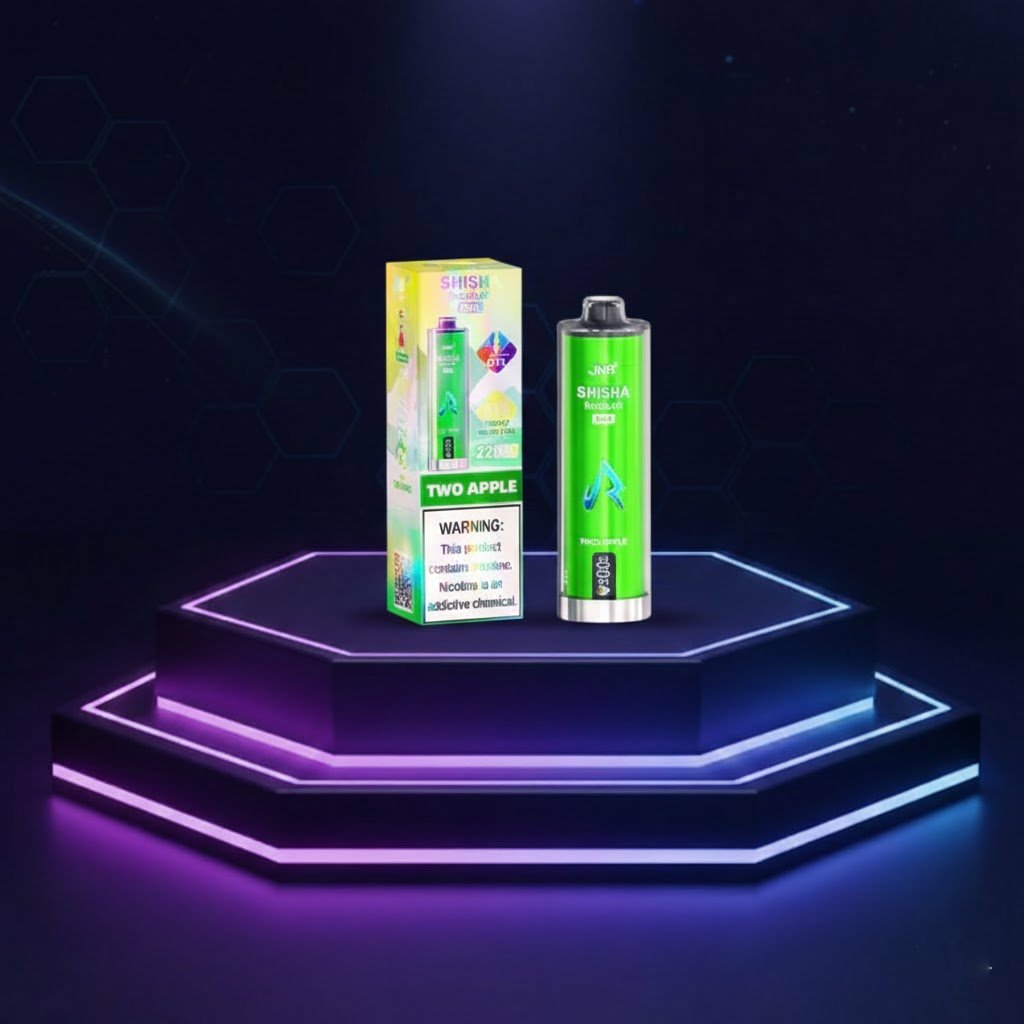 Jednorazowy e‑papieros JNR Shisha Hookah Max 22K — Two Apple, 22 000 buchów